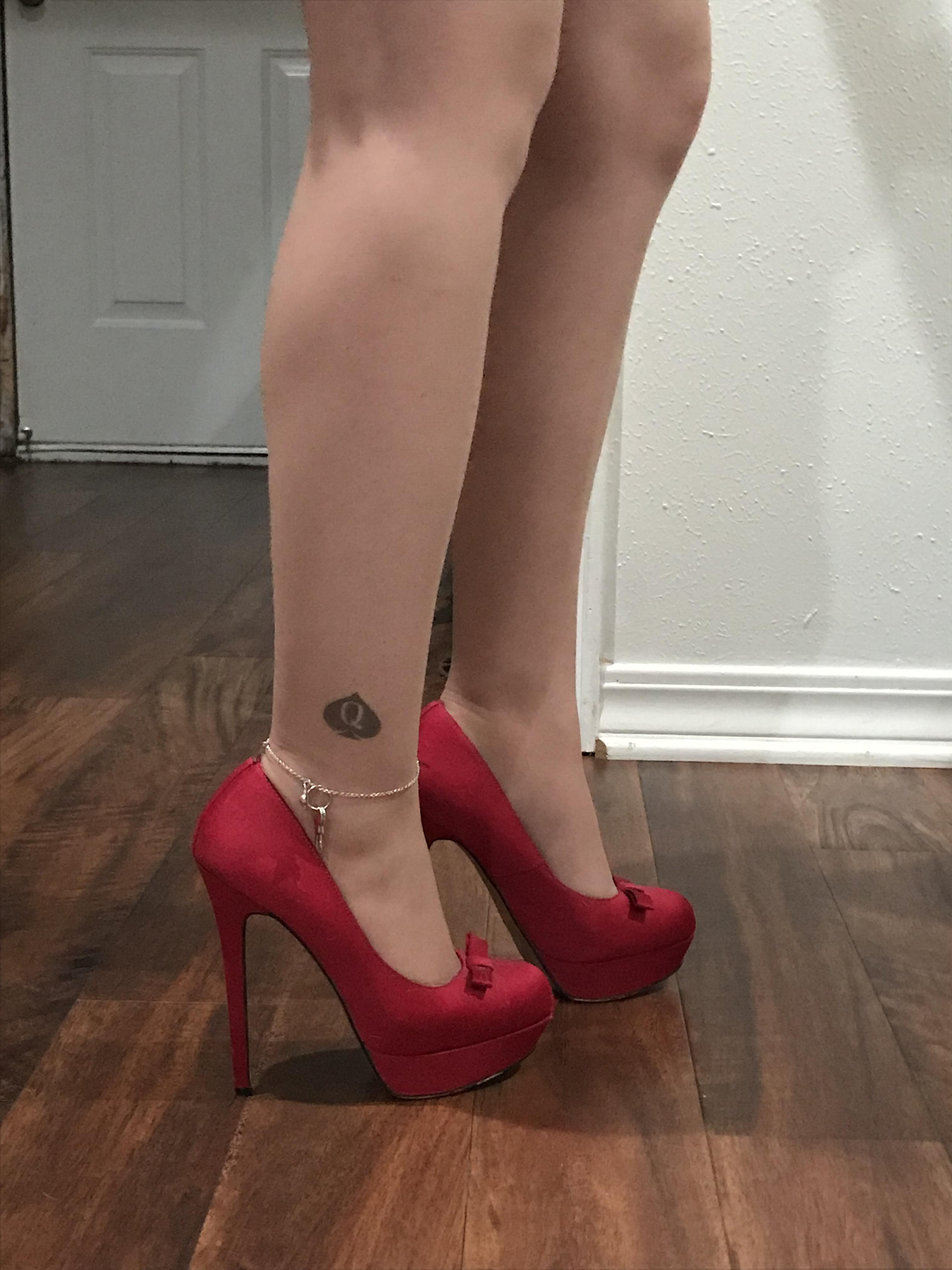hotwife in heels - stepmom watches me jerk off slut inspection